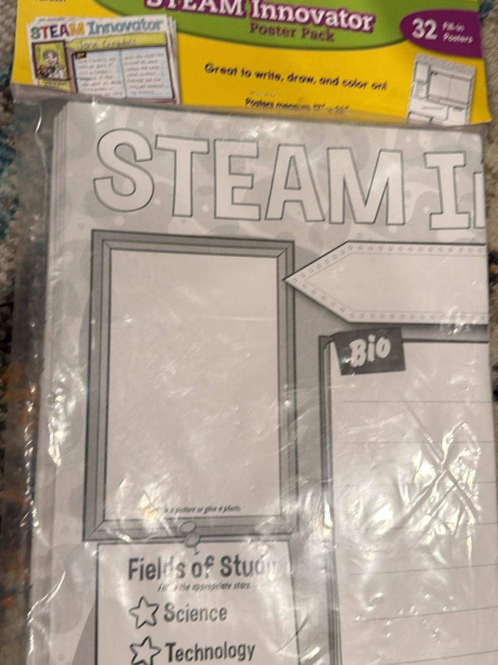 STEAM Innovator Poster Pack - Classroom Coloring Posters